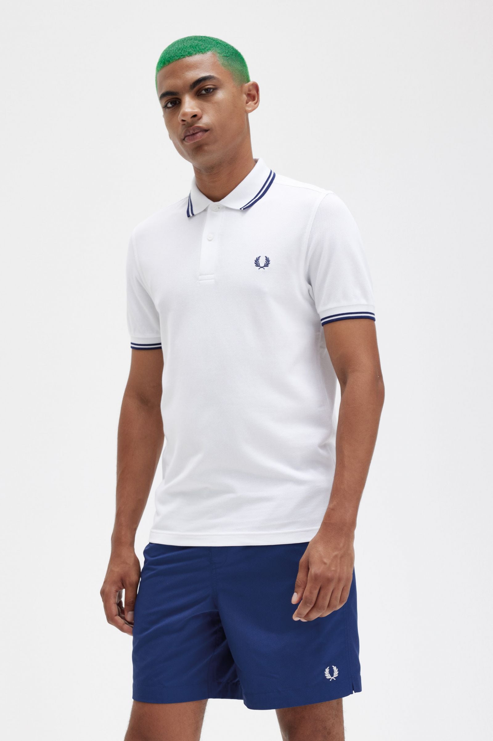 Fred Perry Polo M3600-S06 White\French Navy